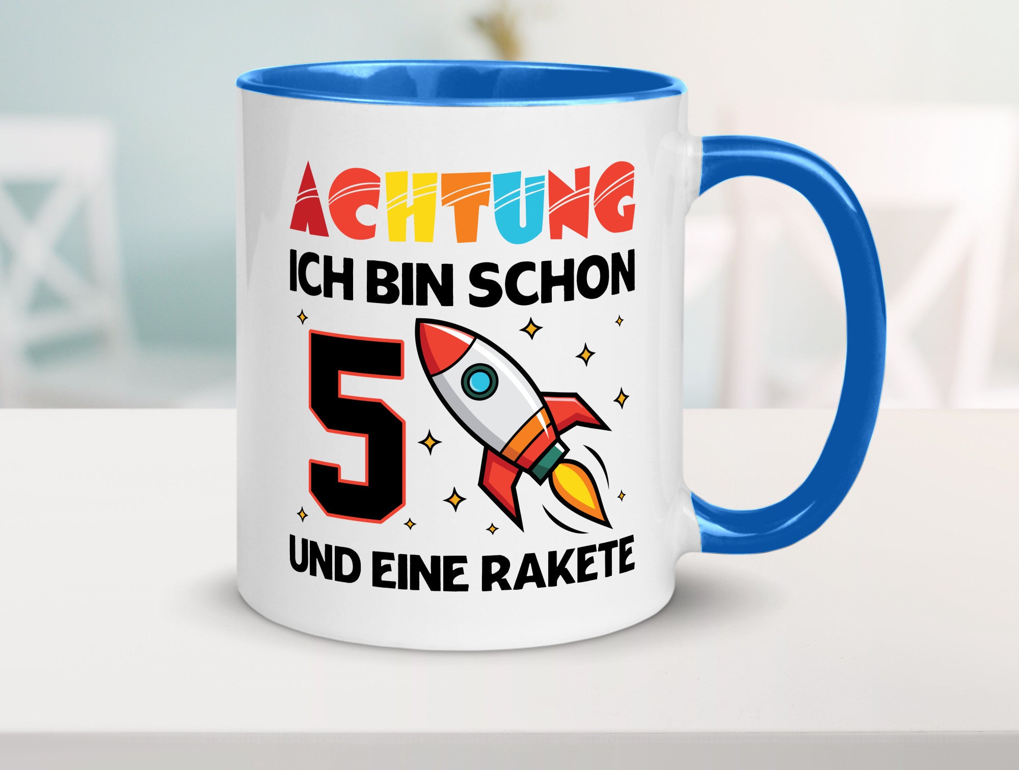 5. Geburtstag | Rakete Weltraum 5 Jahre Galaxy lustig Geschenkidee Geschenk