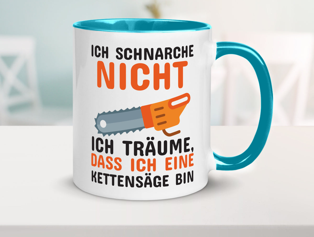 Ich schnarche nicht lustiger Spruch Geschenk Humor Geschenkidee Tasse