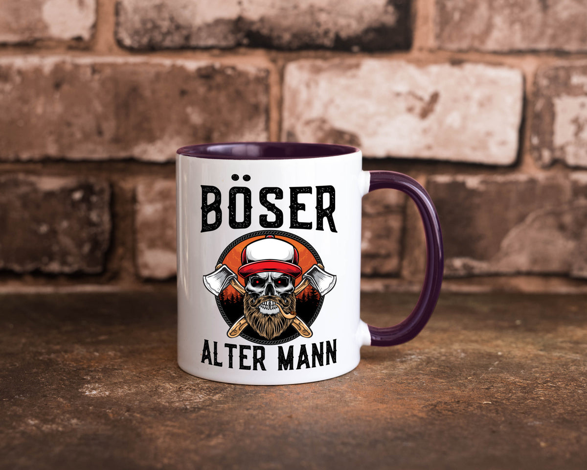 Böser alter Mann Humor Geschenkidee Tasse
