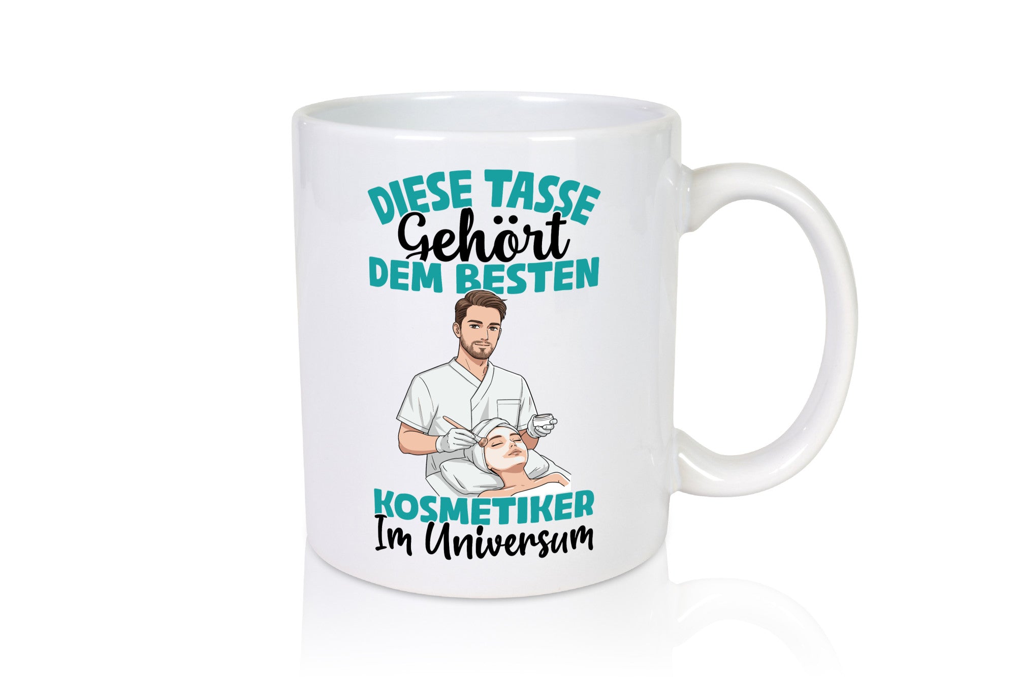 Im Universum: Kosmetiker | Kosmetik Stylist Geschenkidee Humor Tasse