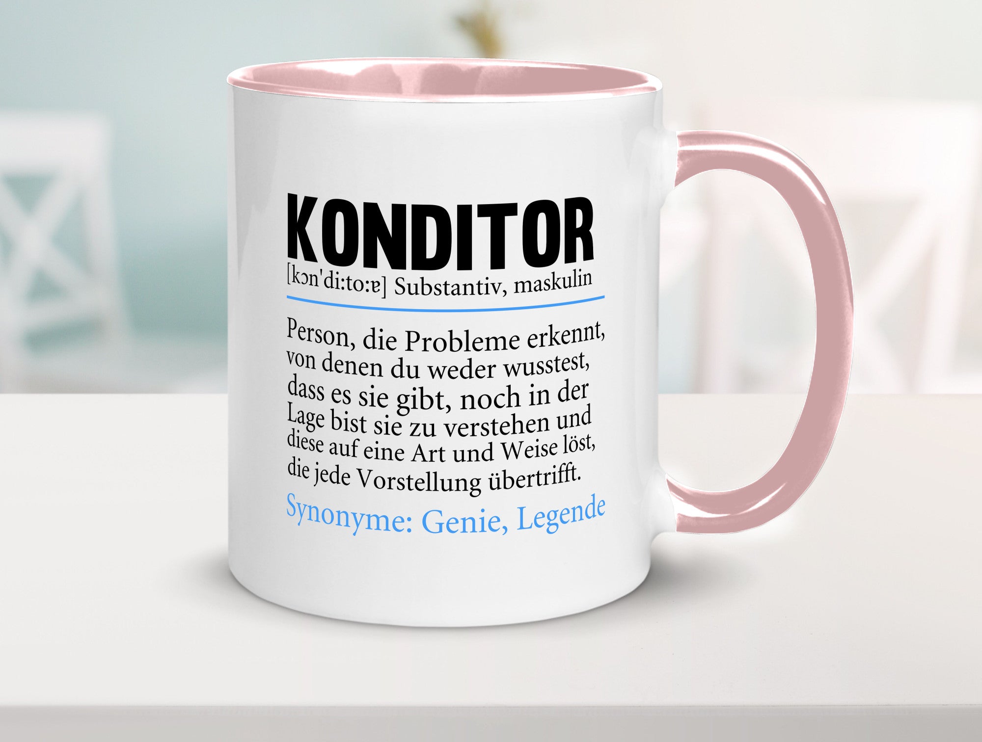 Konditor | Spruch Definition Konditorei lustiger Geschenk Humor Geschenkidee