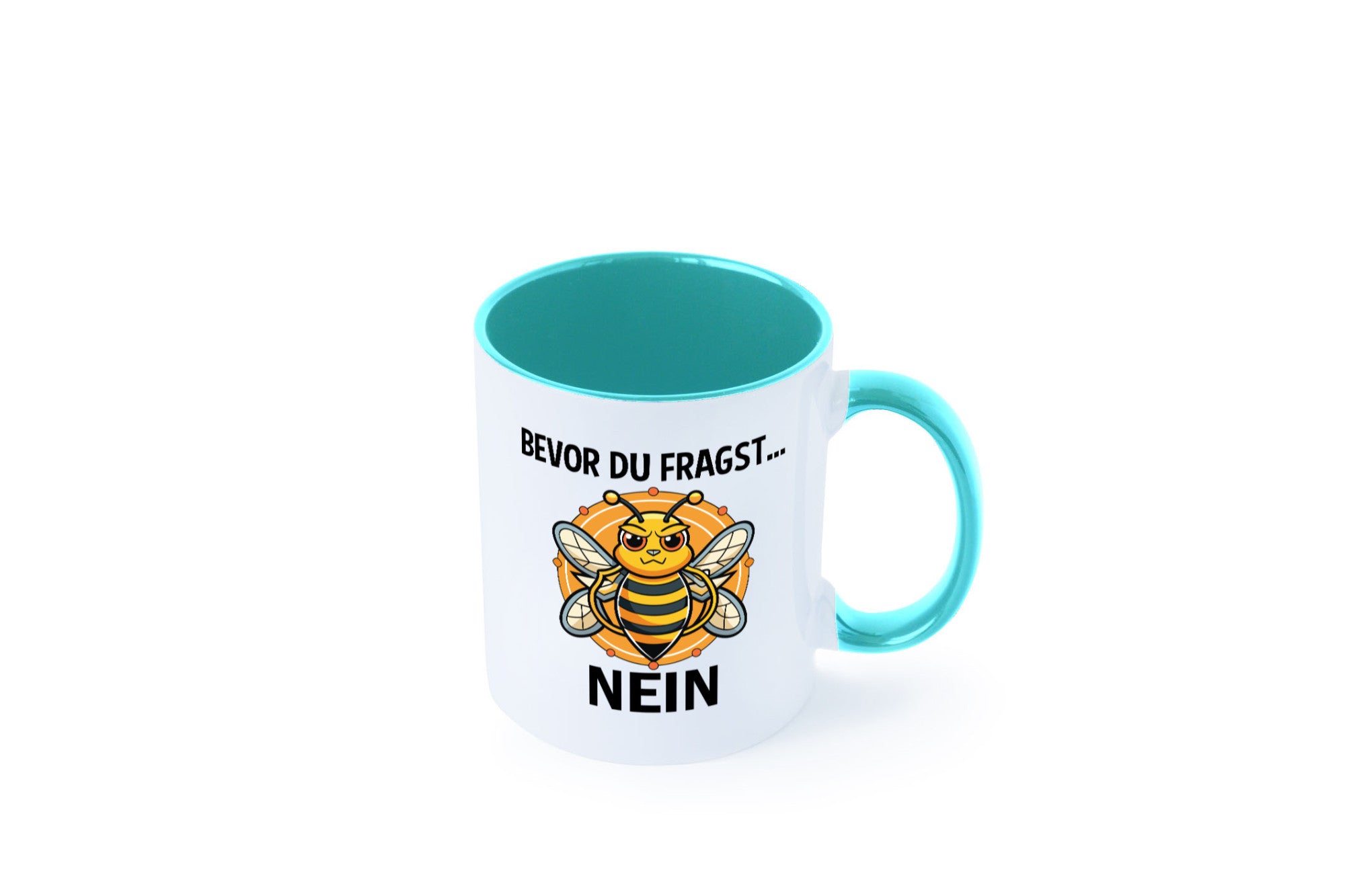 Bevor du fragst... Nein | Hummeln v2 lustig Humor Geschenkidee Geschenk Tasse