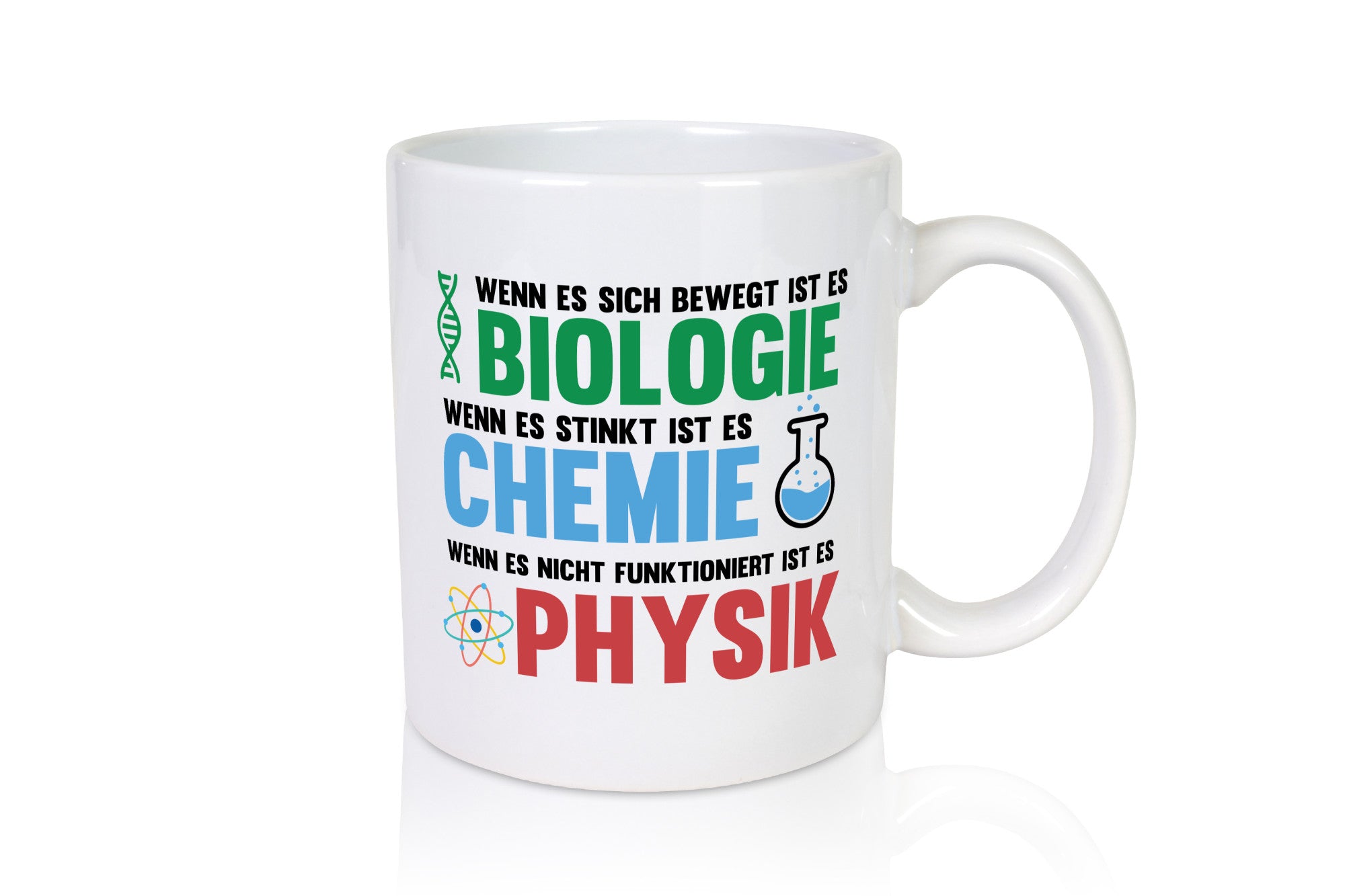 Biologie | Chemie | Psyche | Wissenschaft | Geschenkidee | Humor | Tasse