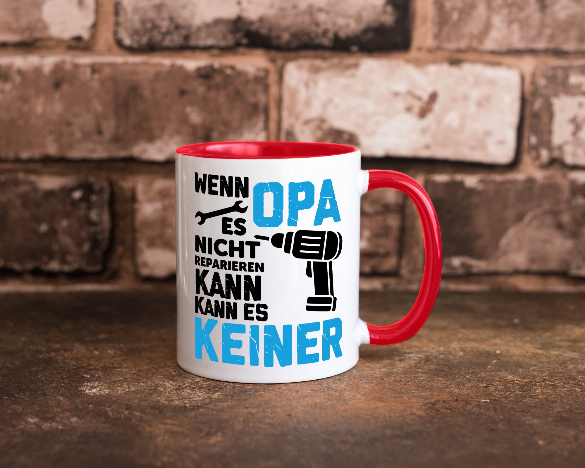 Wenn opa es nicht Reparieren kann | für alles Geschenkidee Familie Humor Tasse