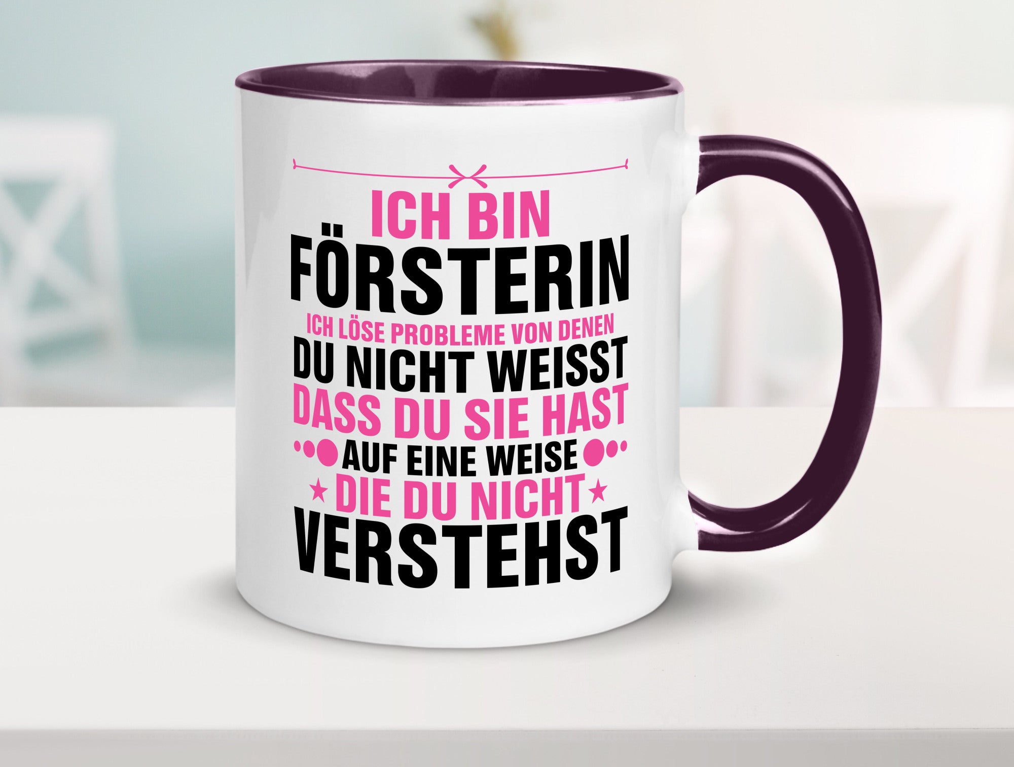 Löse Probleme: Försterin | Forst Arbeit lustiger Spruch Geschenk Kollegen Büro