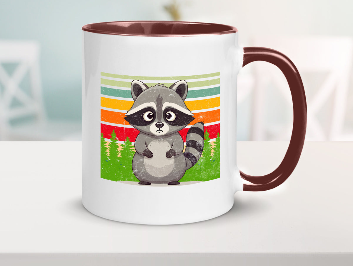 Waschbär | Vintage v2 lustiger Spruch Geschenk Humor Geschenkidee Tasse