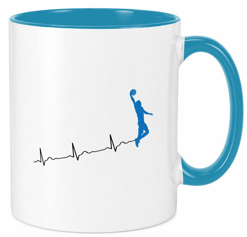 Herzschlag Basketball | Motiv Sport Ballsport Humor Geschenkidee Tasse
