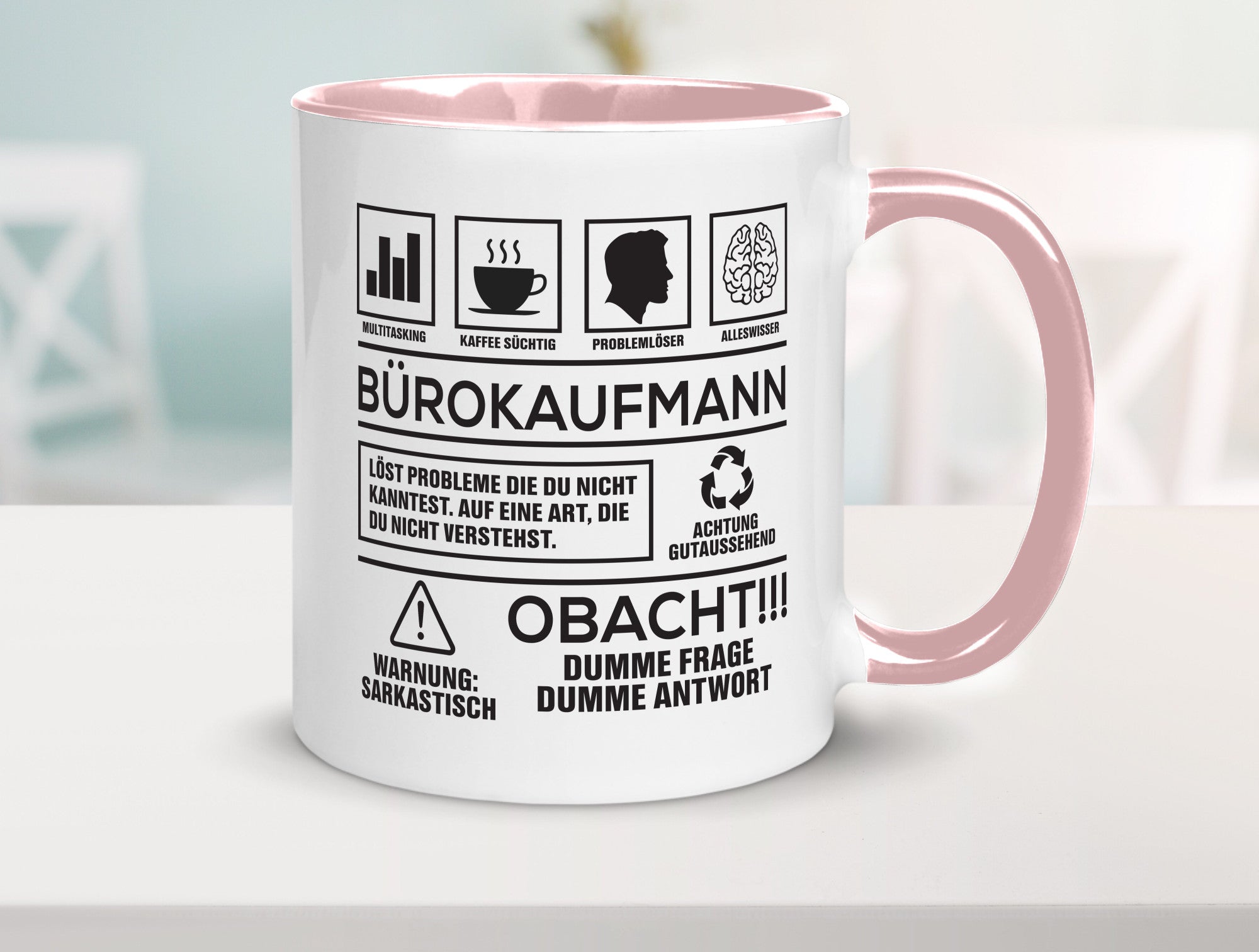 Achtung Probleme Bürokaufmann | Kaufmann Humor Arbeit Kollegen Büro