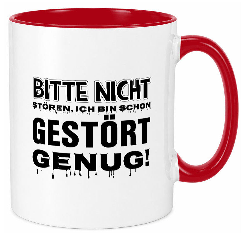 Ich bin schon gestört lustiger Spruch Geschenk Humor Geschenkidee Tasse