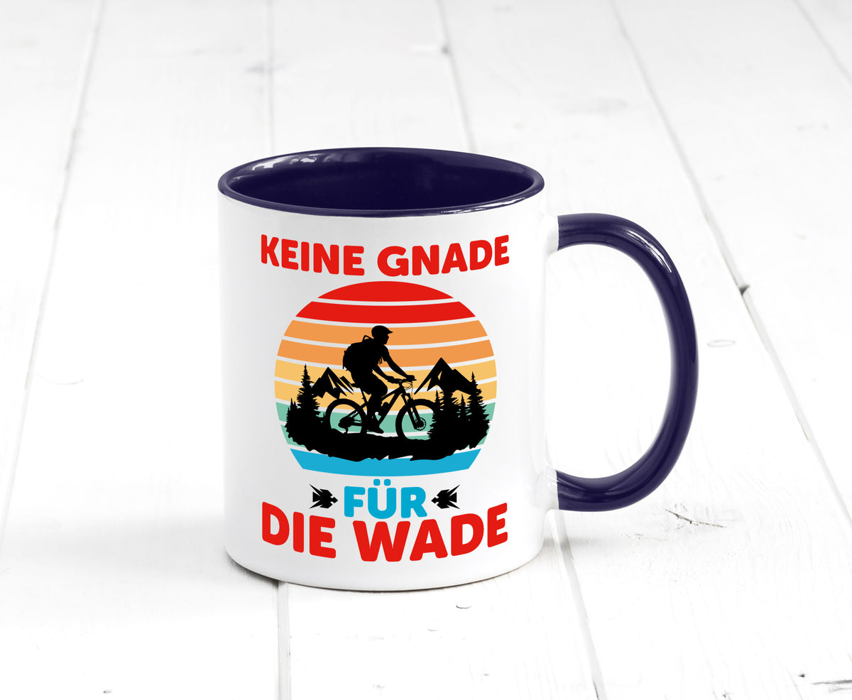 Keine Knade für die Wade | BMX Renrad Biker v2 lustig Humor Geschenkidee Tasse