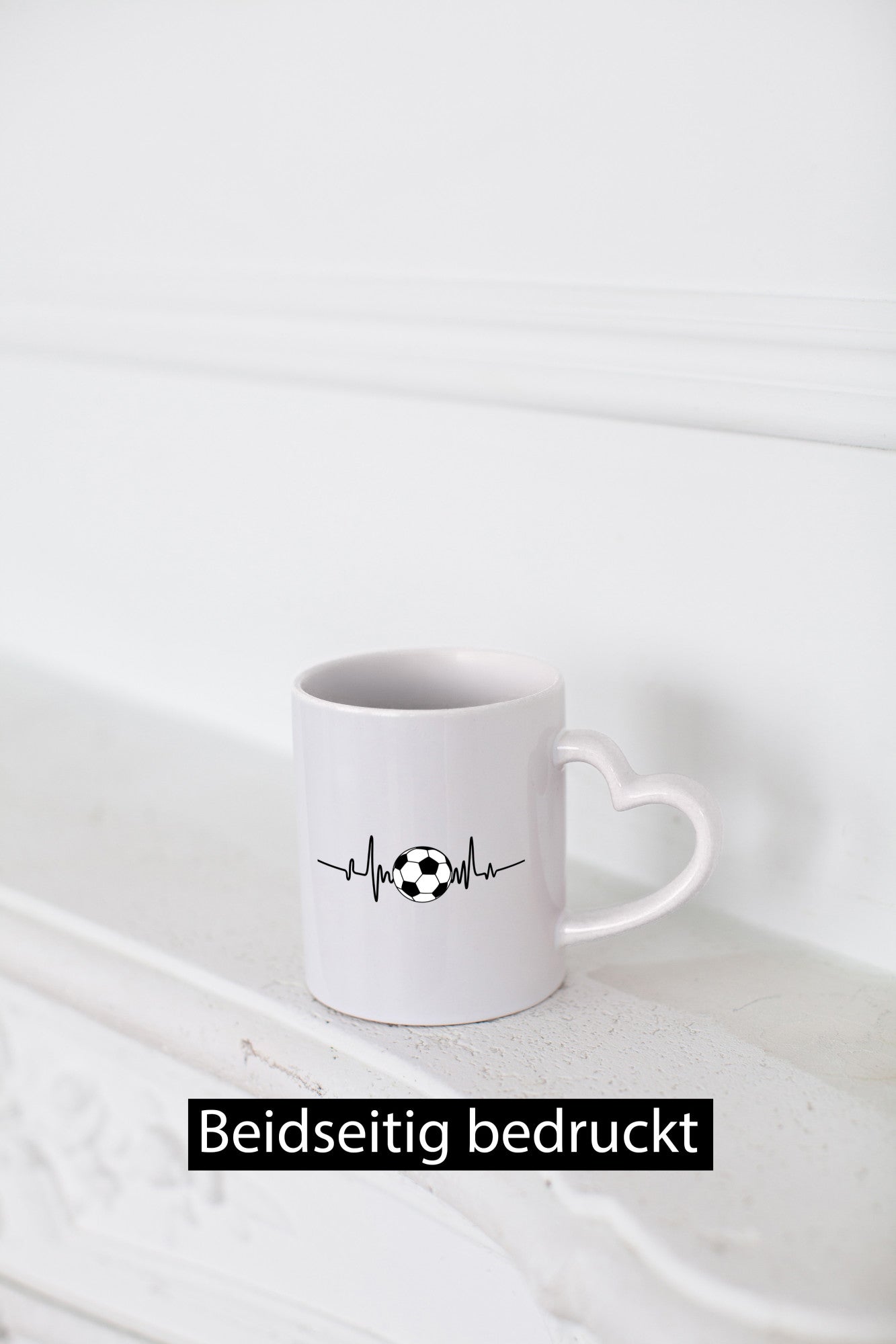 Fußball Herzschlag | Fussballer Ballsport Verein lustig Humor Geschenkidee