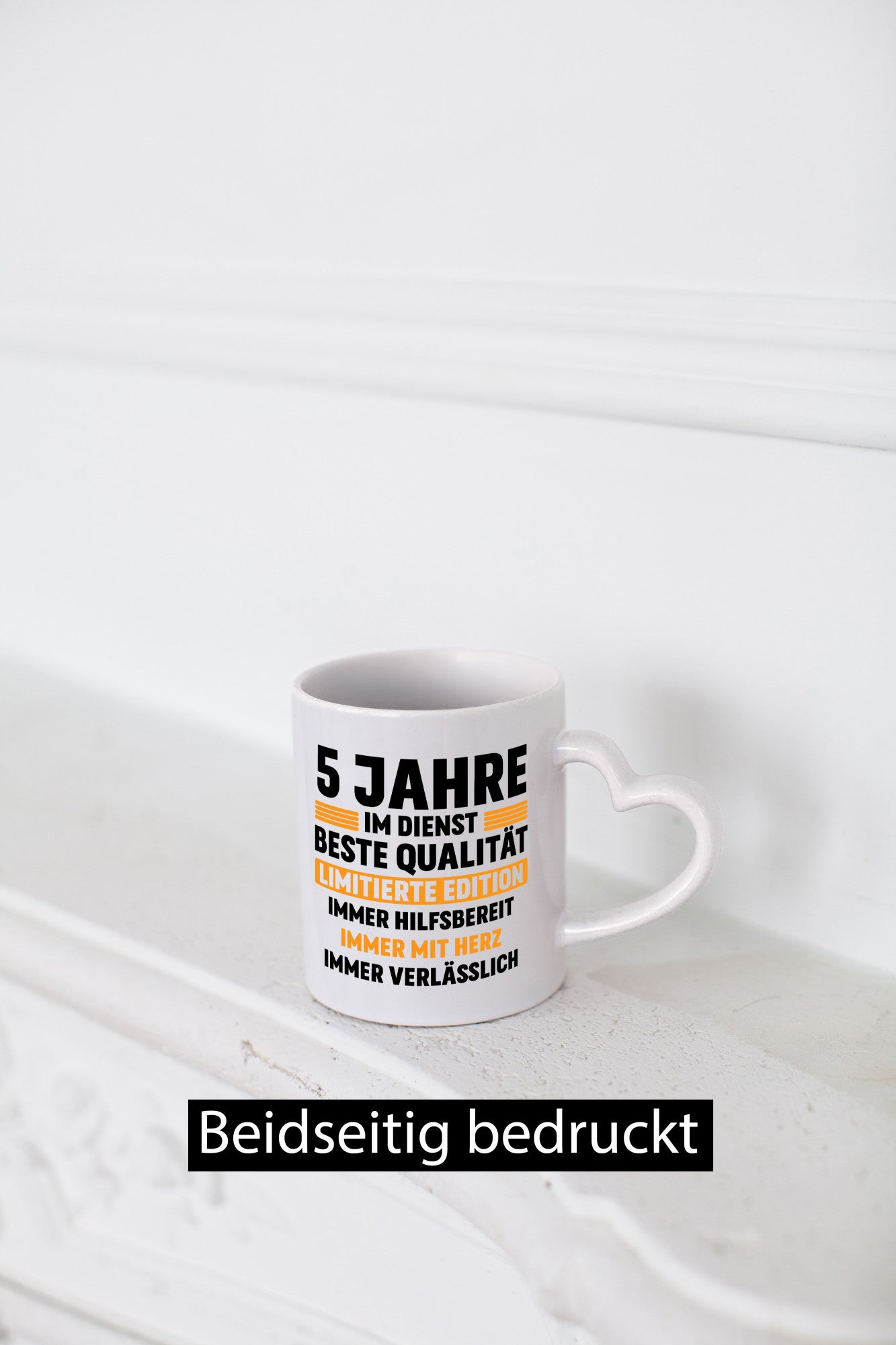 5 Jahre im Dienst | Jubiläum Arbeit v2 Geschenkidee Kollegen Büro Humor Tasse