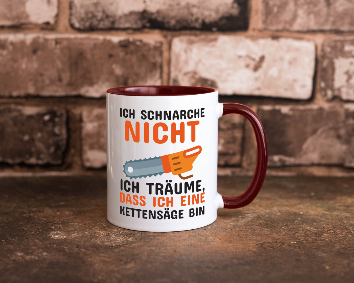 Ich schnarche nicht lustiger Spruch Geschenk Humor Geschenkidee Tasse