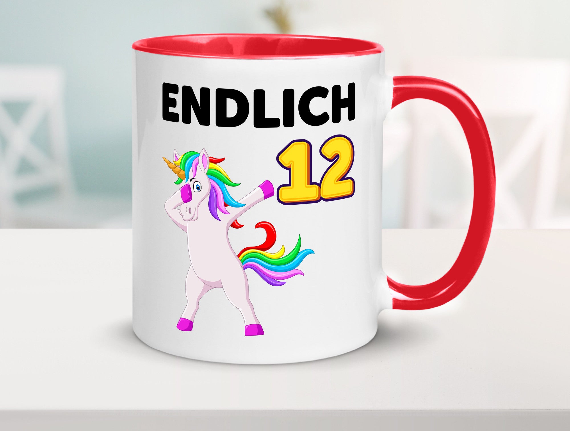 12. Geburtstag | endlich 12 Jahre Einhorn Mädchen lustig Geschenkidee Geschenk