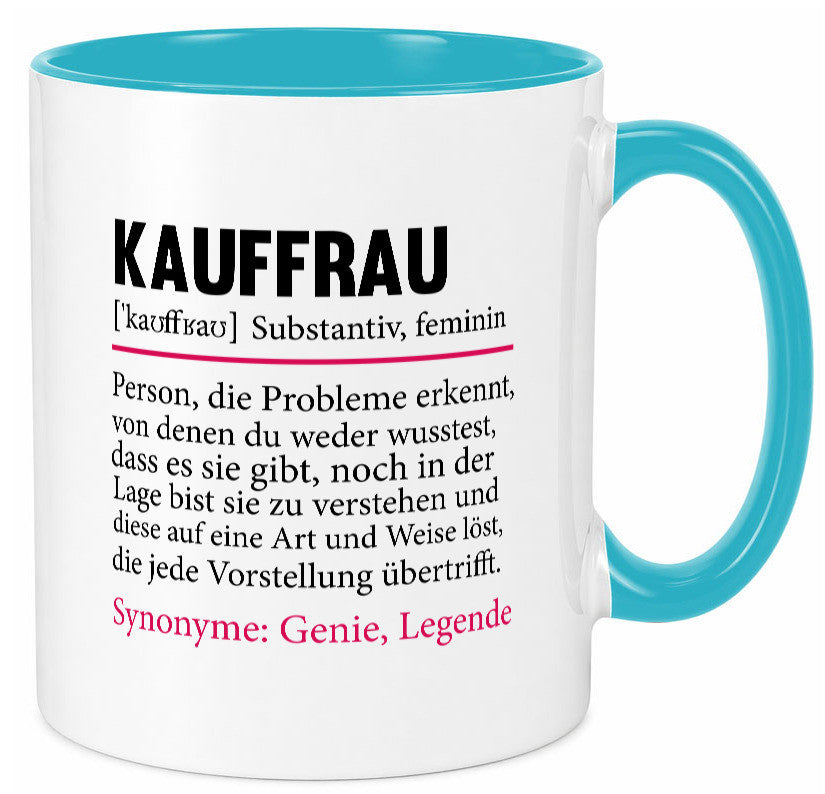 Kauffrau | Humor Spruch Definition Kauffrauen Geschenkidee Tasse