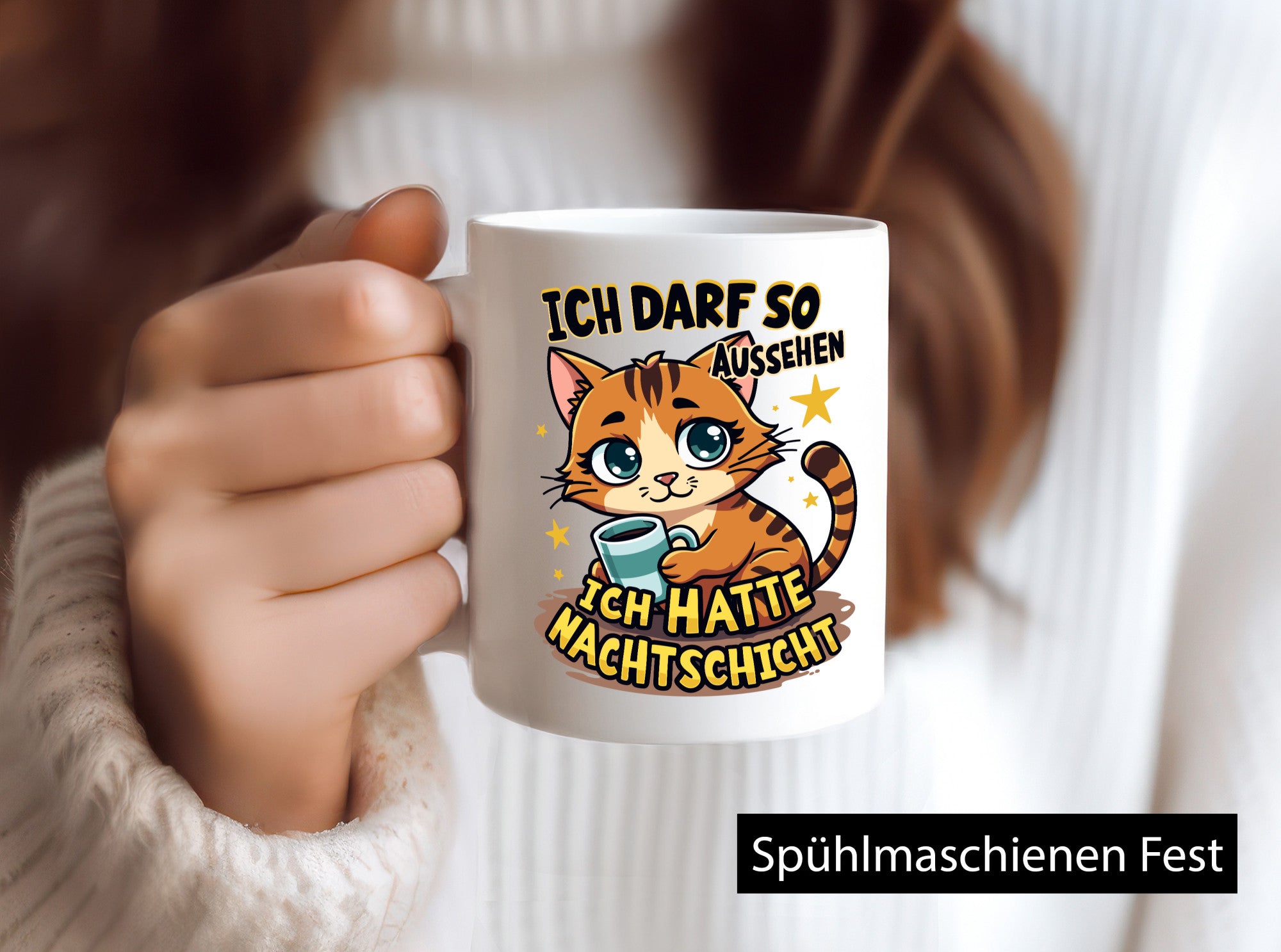 Ich hatte Nachtschicht | Schichtarbeit Katze Humor Arbeit Kollegen Büro