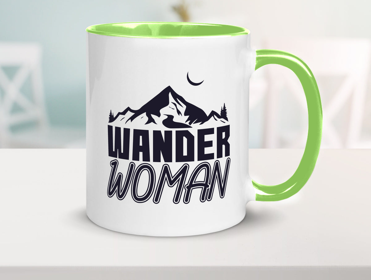 Wander Woman | Frauen Tasse Wanderer Bergsteigen lustig Familie Geschenkidee