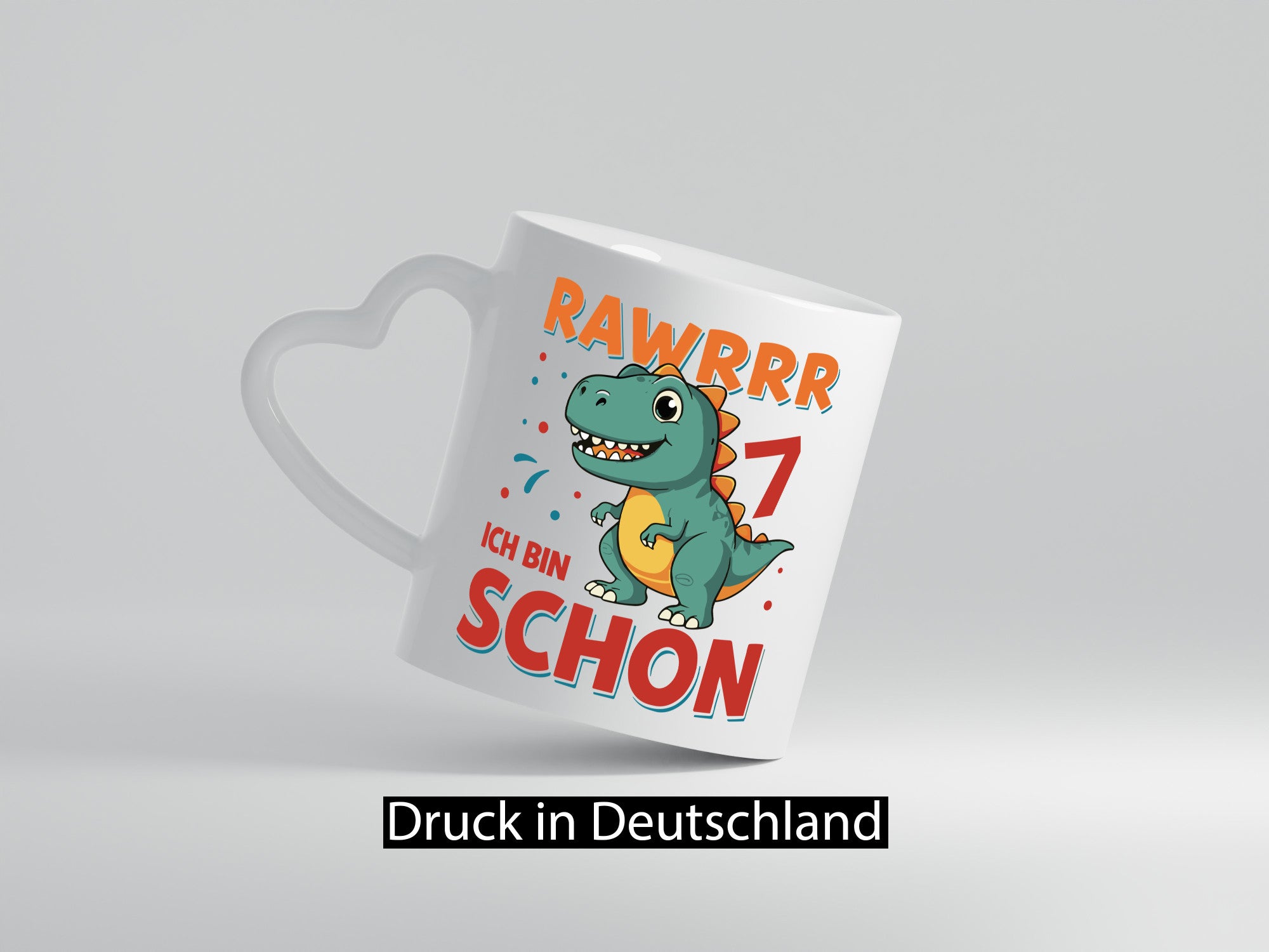 7. Geburtstag | 7 Jahre Raw ich bin schon T-Rex Geschenk Geschenkidee lustiger