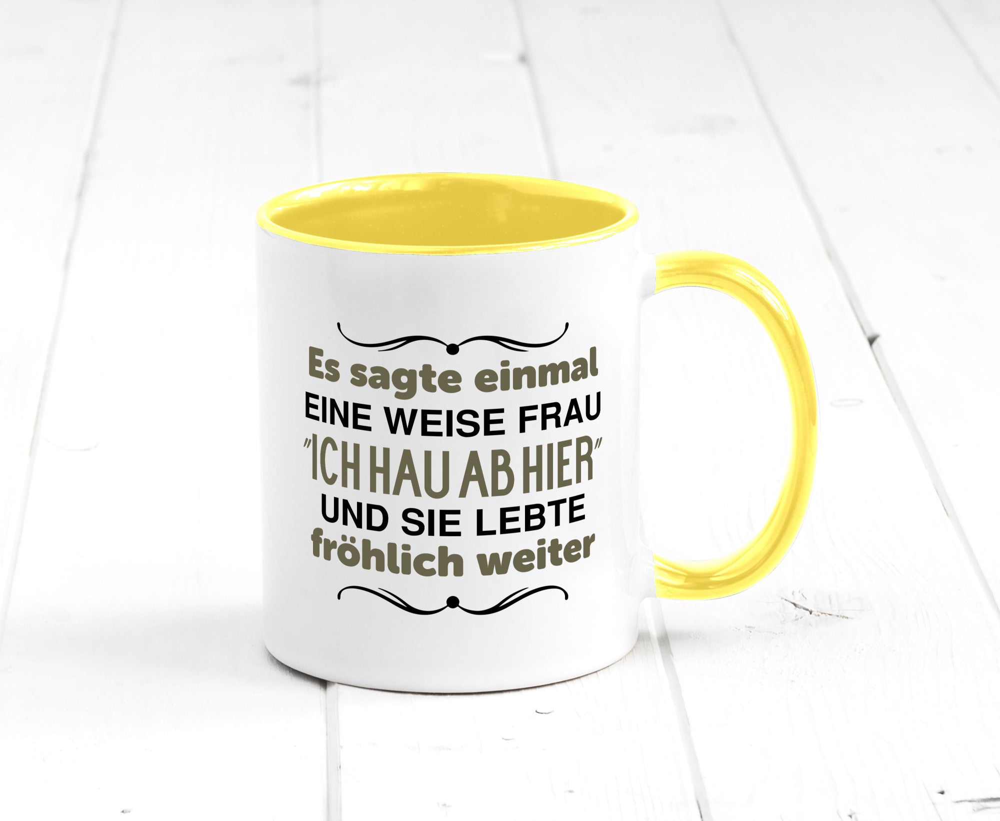 Eine weise Frau sagte einmal | Trennung lustig Humor Geschenkidee Geschenk Tasse