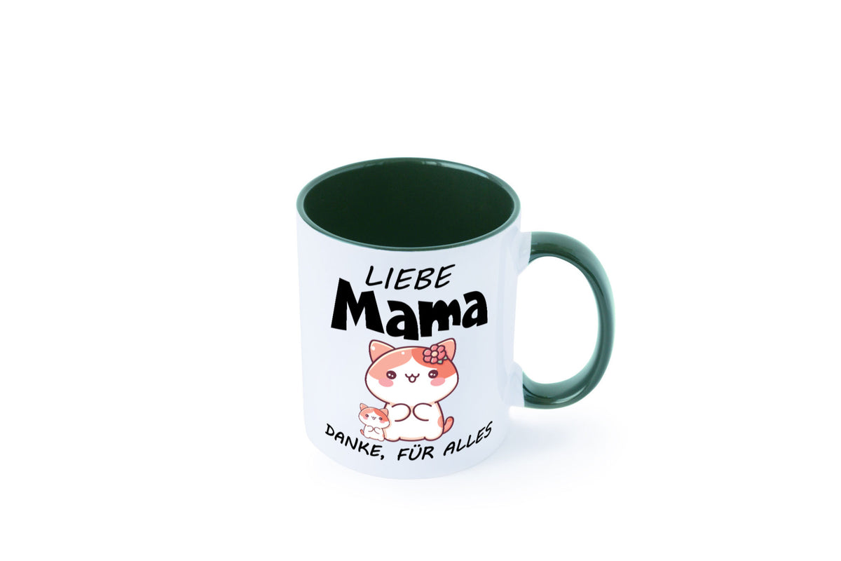 Liebe Mama Danke, für alles | Muttertag Beste Geschenk Familie Geschenkidee Tasse