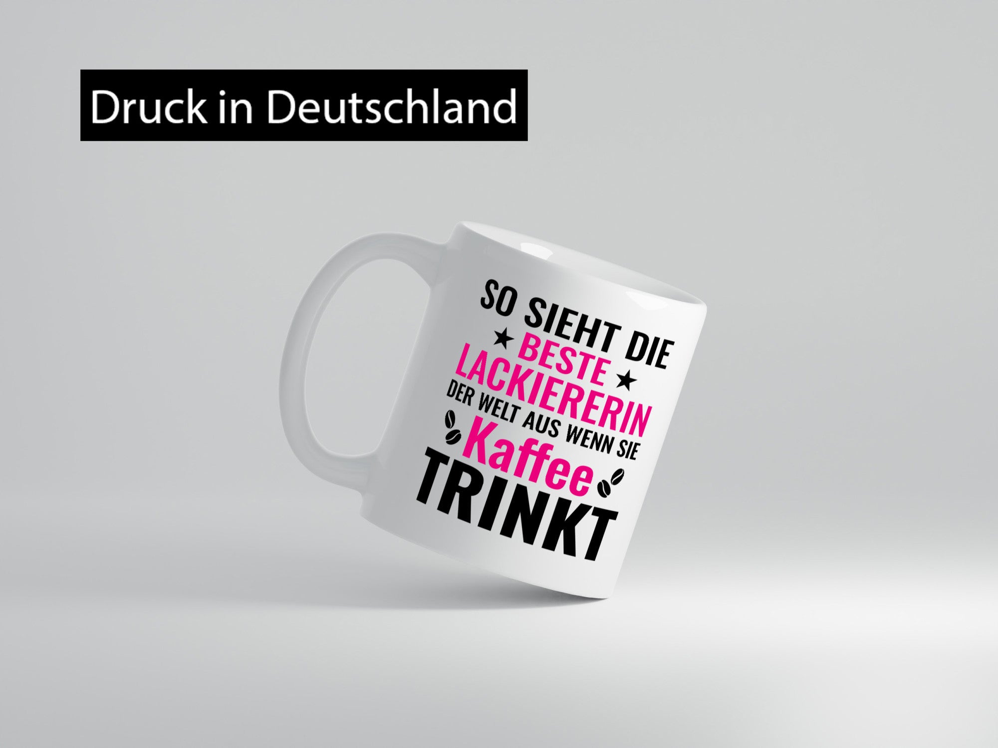 Kaffee trinkt: Lackiererin | lackieren Geschenk Humor Geschenkidee lustiger