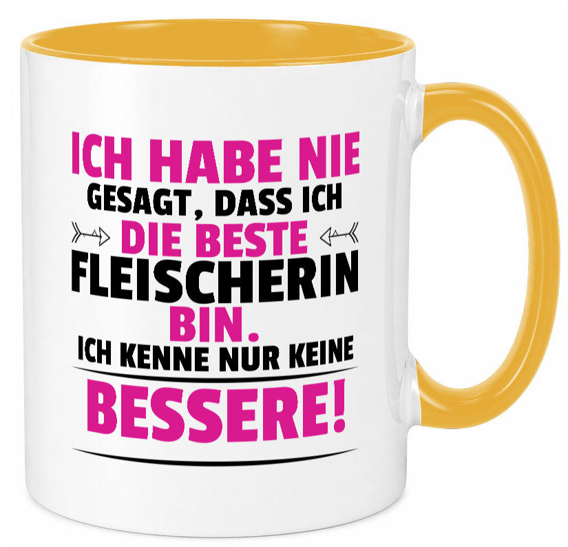 Die Beste Fleischerin | Schlachterei lustiger Spruch Geschenk Humor Tasse