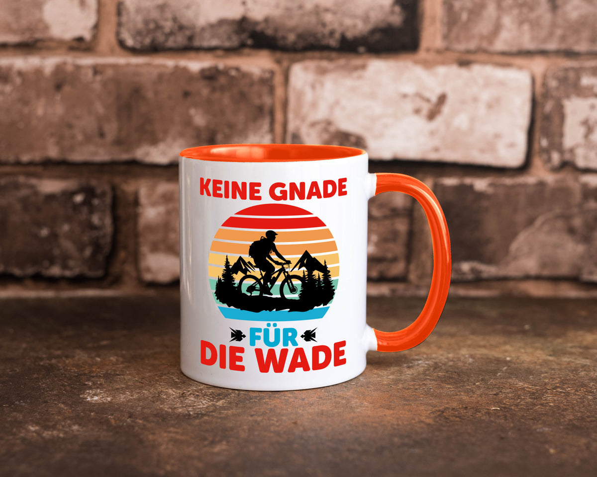 Keine Knade für die Wade | BMX Renrad Biker v2 lustig Humor Geschenkidee Tasse