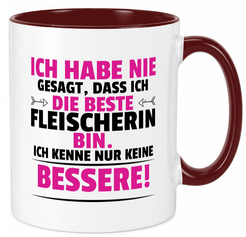 Die Beste Fleischerin | Schlachterei lustiger Spruch Geschenk Humor Tasse