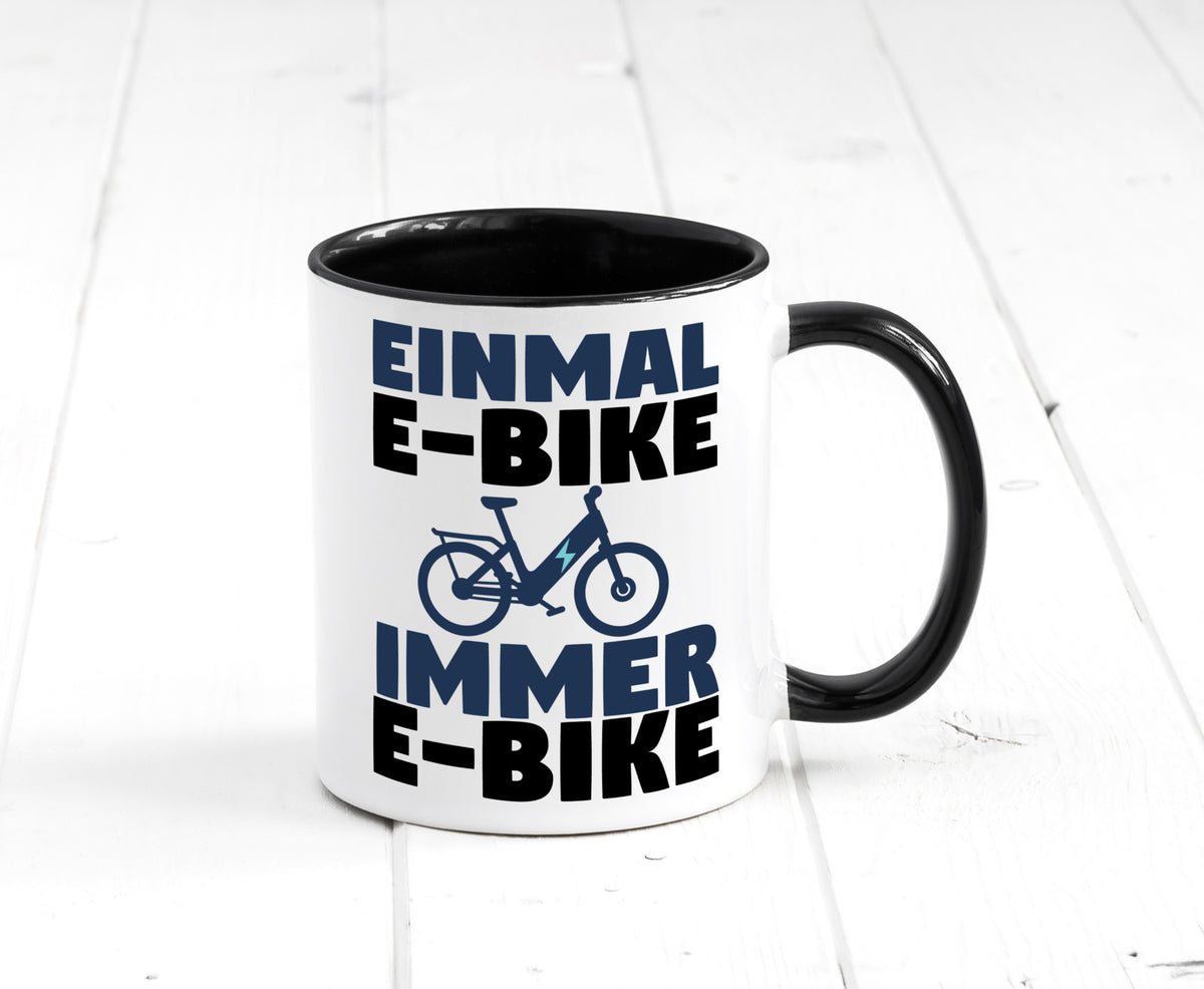 E-Bike Fahrer | Radfahrer Tasse Fahrrad Elektrorad lustiger Spruch Geschenk