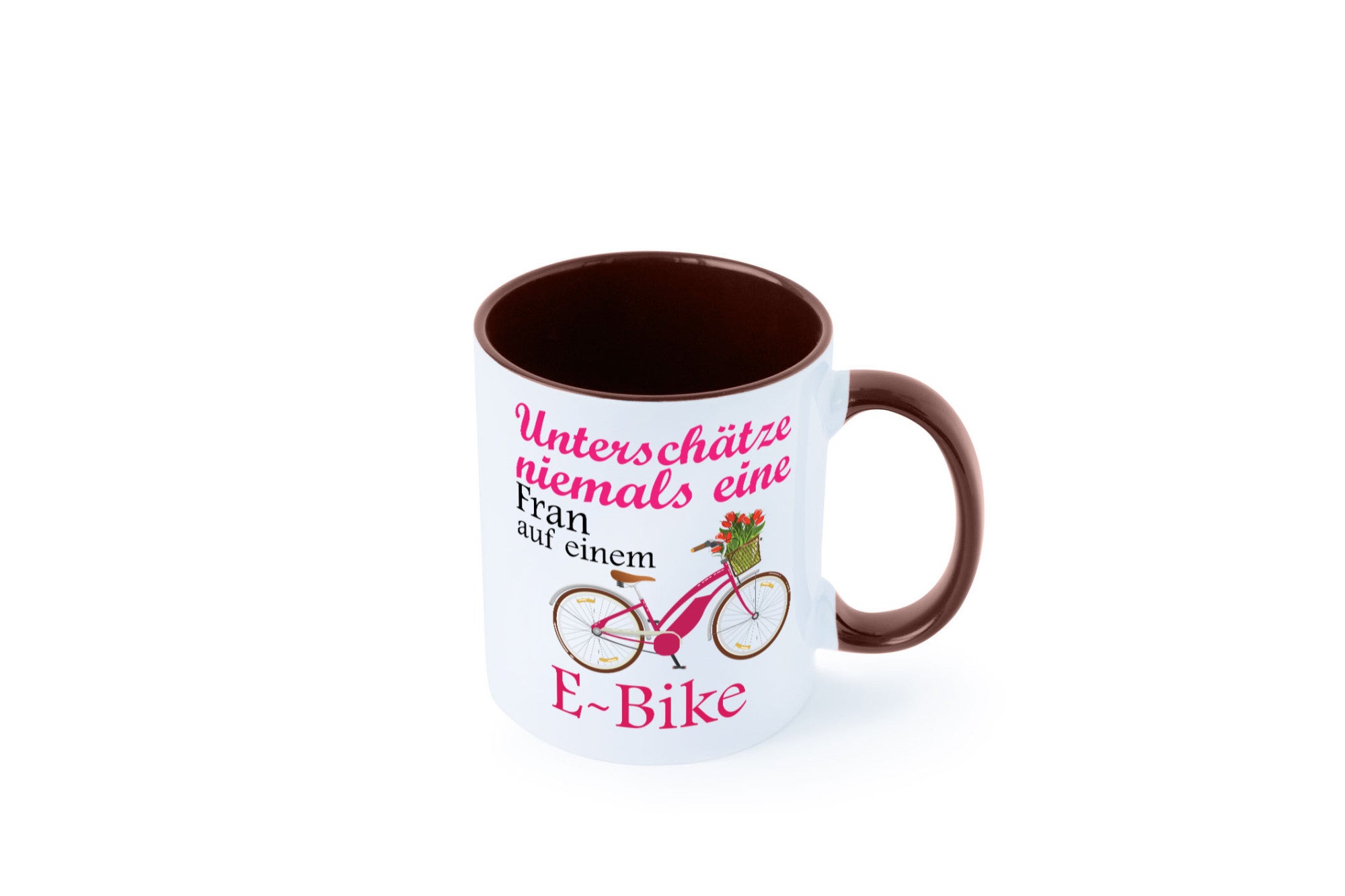 Unterschätze niemals eine Frau | E-Bike Sport Rad fahren lustig Humor