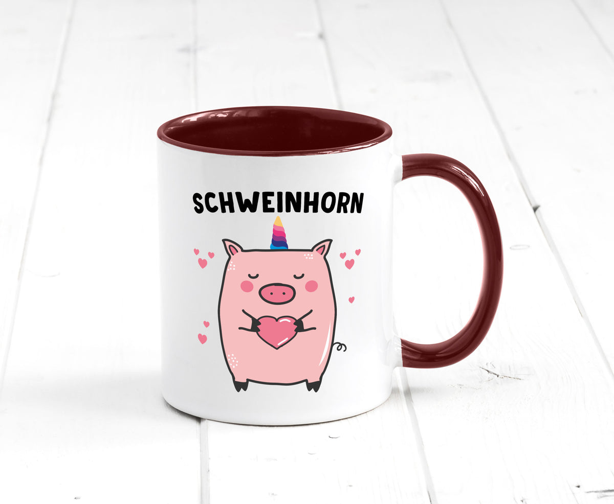 Schweinhorn lustig Humor Geschenkidee Geschenk Tasse