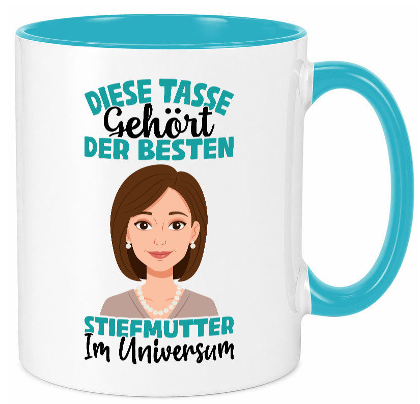 Im Universum: Stiefmutter | Stieftochter Beste Geschenk Familie Geschenkidee Tasse