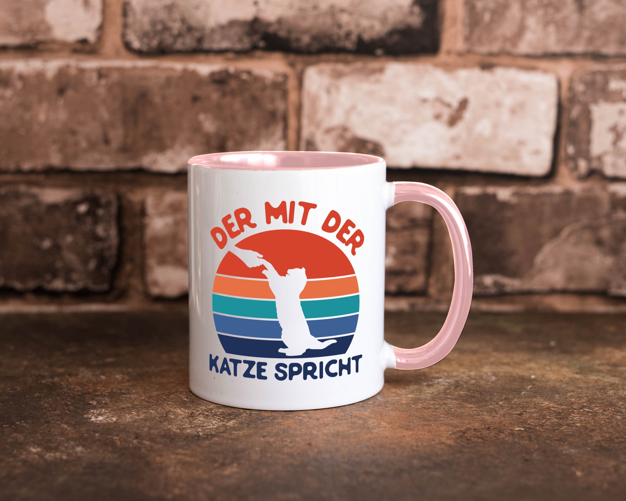 Der mit Katze Spricht | Katzenliebhaber Humor Tierliebhaber Geschenkidee Tasse