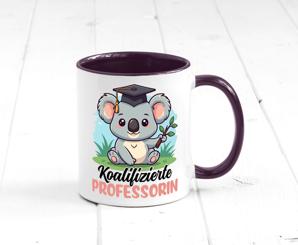 Koalifizierte Professorin | Uni Universität lustig Humor Geschenkidee Geschenk Tasse