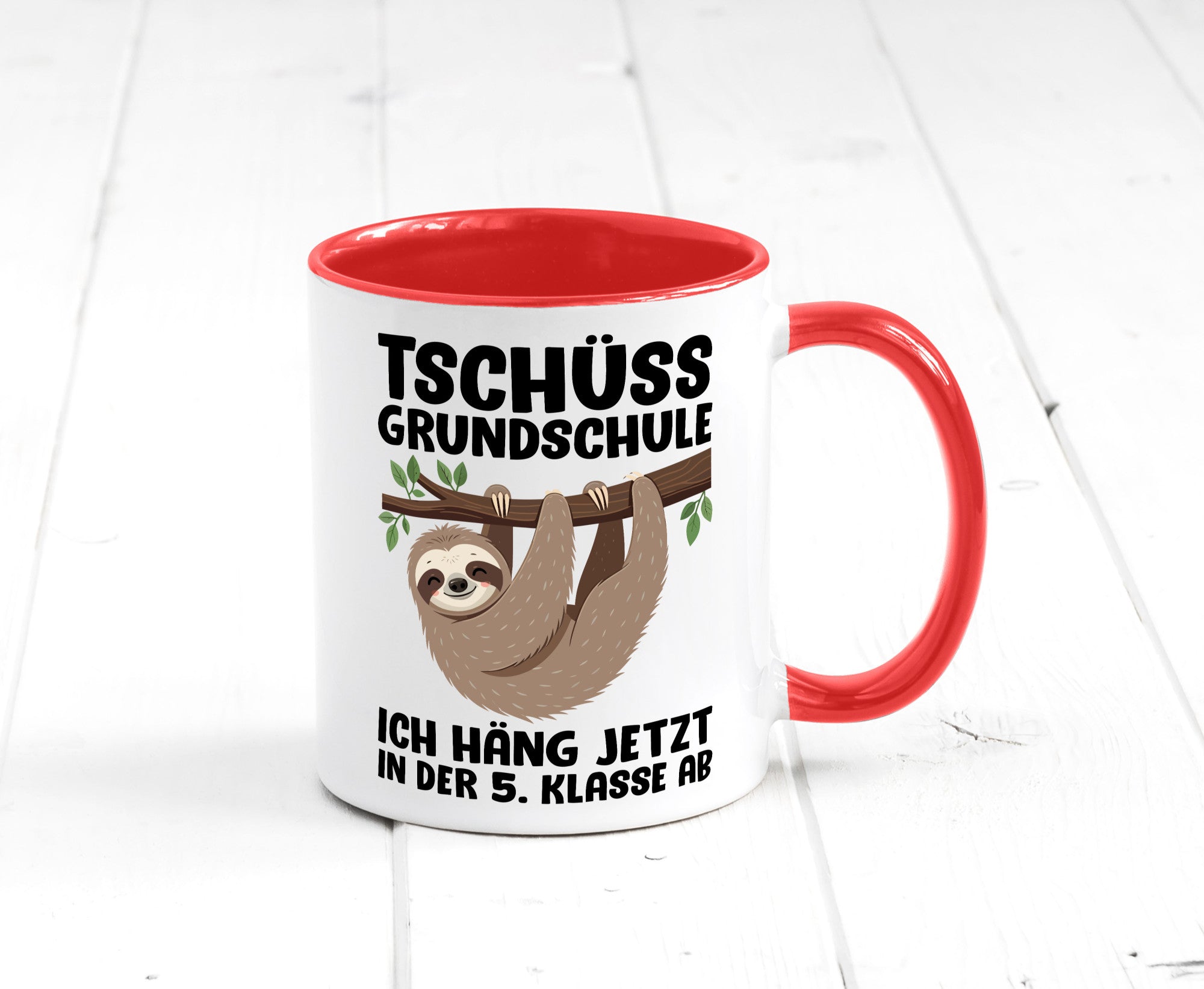 Tschüss Grundschule ich häng jetzt in der 5. Klasse ab Humor Geschenkidee Tasse