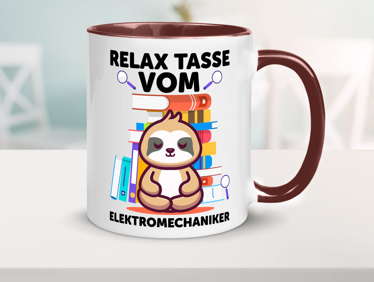 Relax Tasse: Elektromechaniker | Mechaniker Geschenk Humor Geschenkidee