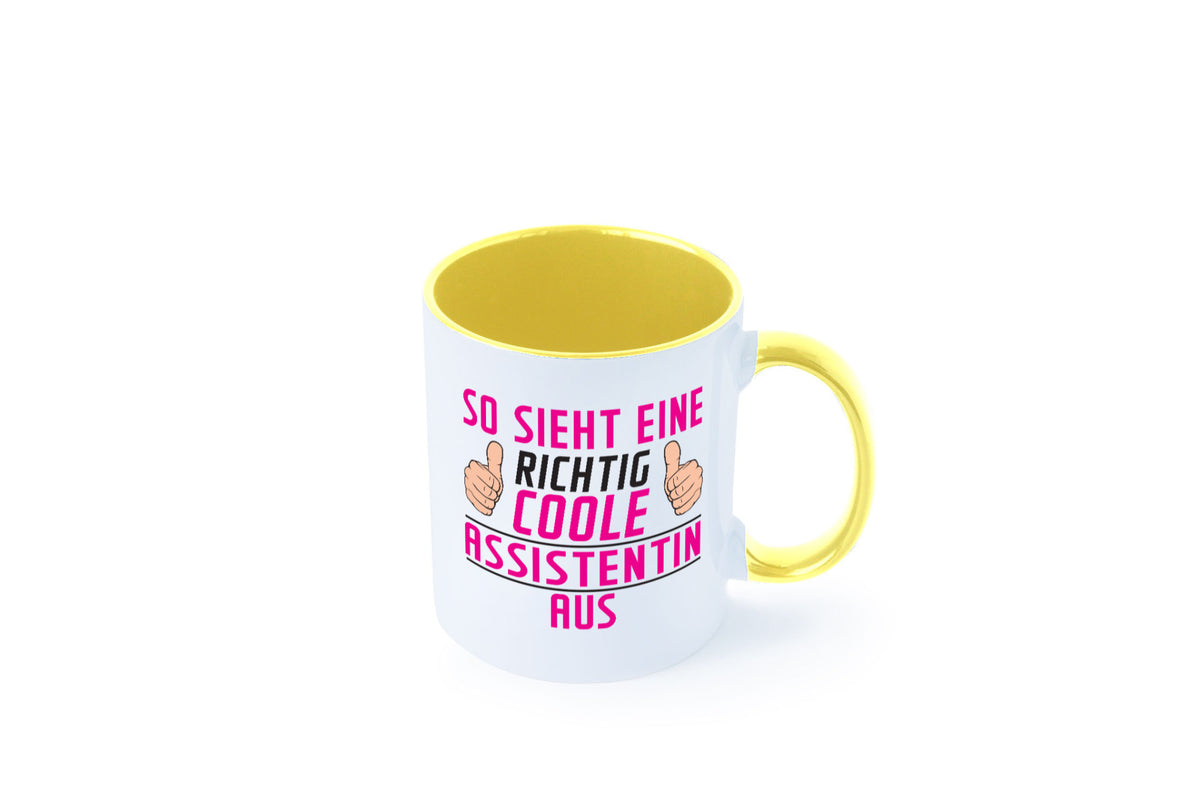 Richtig Coole Assistentin | Assistenz Hilfskraft lustig Humor Geschenkidee Tasse