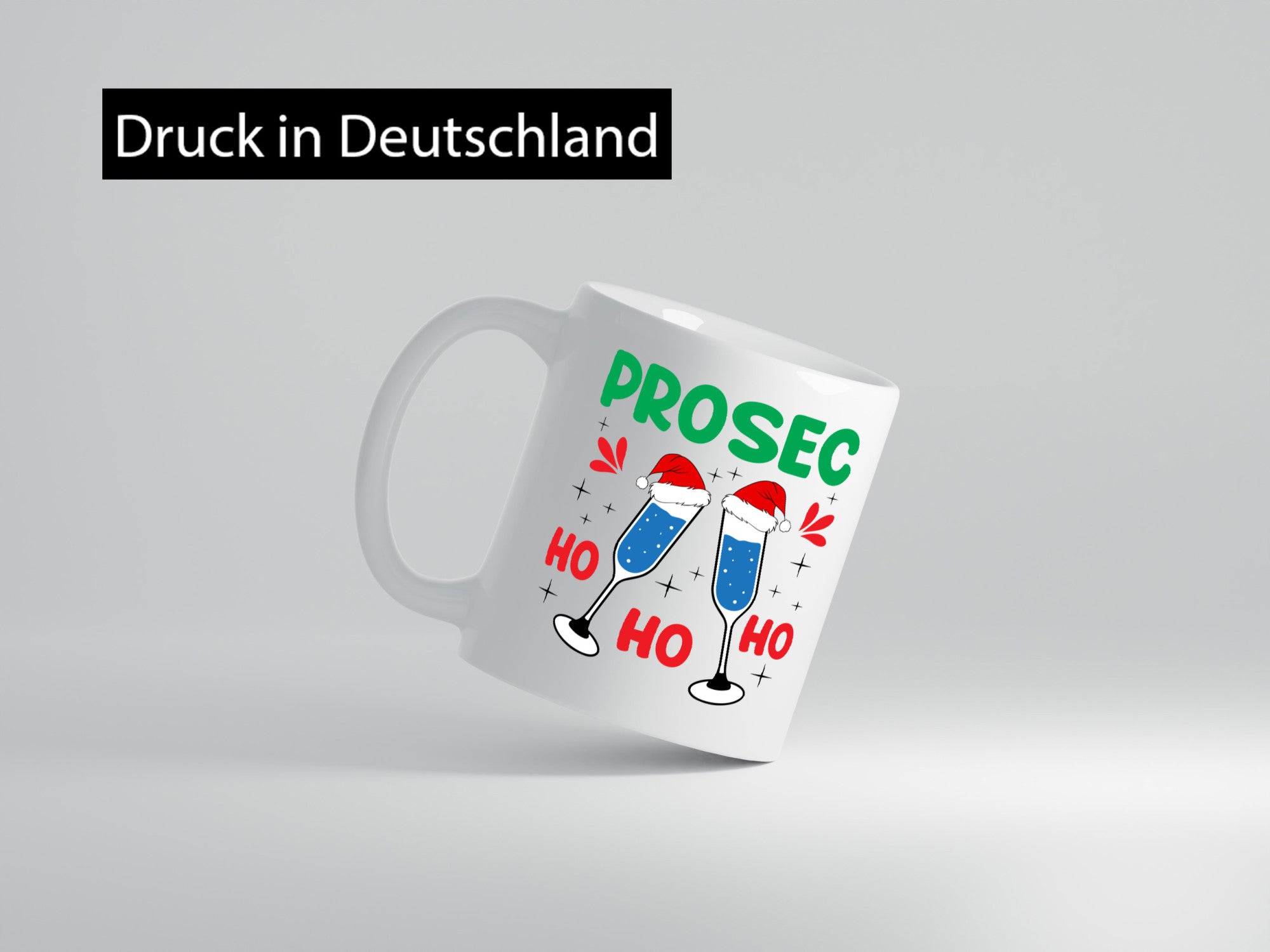 Prosec ho | Weihnachten Christmas lustig Humor Geschenkidee Geschenk Tasse