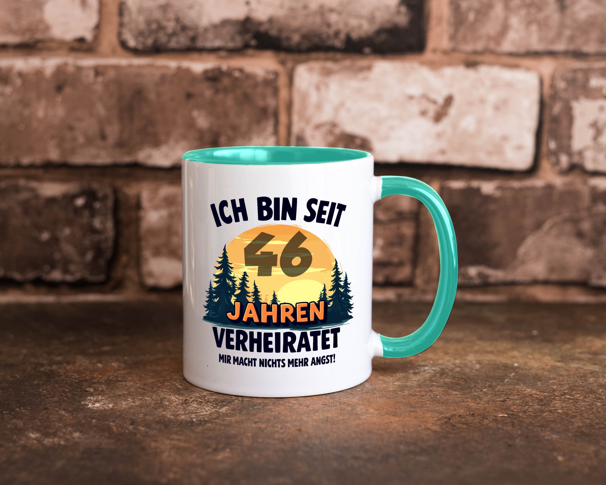 Ich bin Verheiratet | 46. Hochzeitstag Ehepaar Geschenkidee Humor Tasse