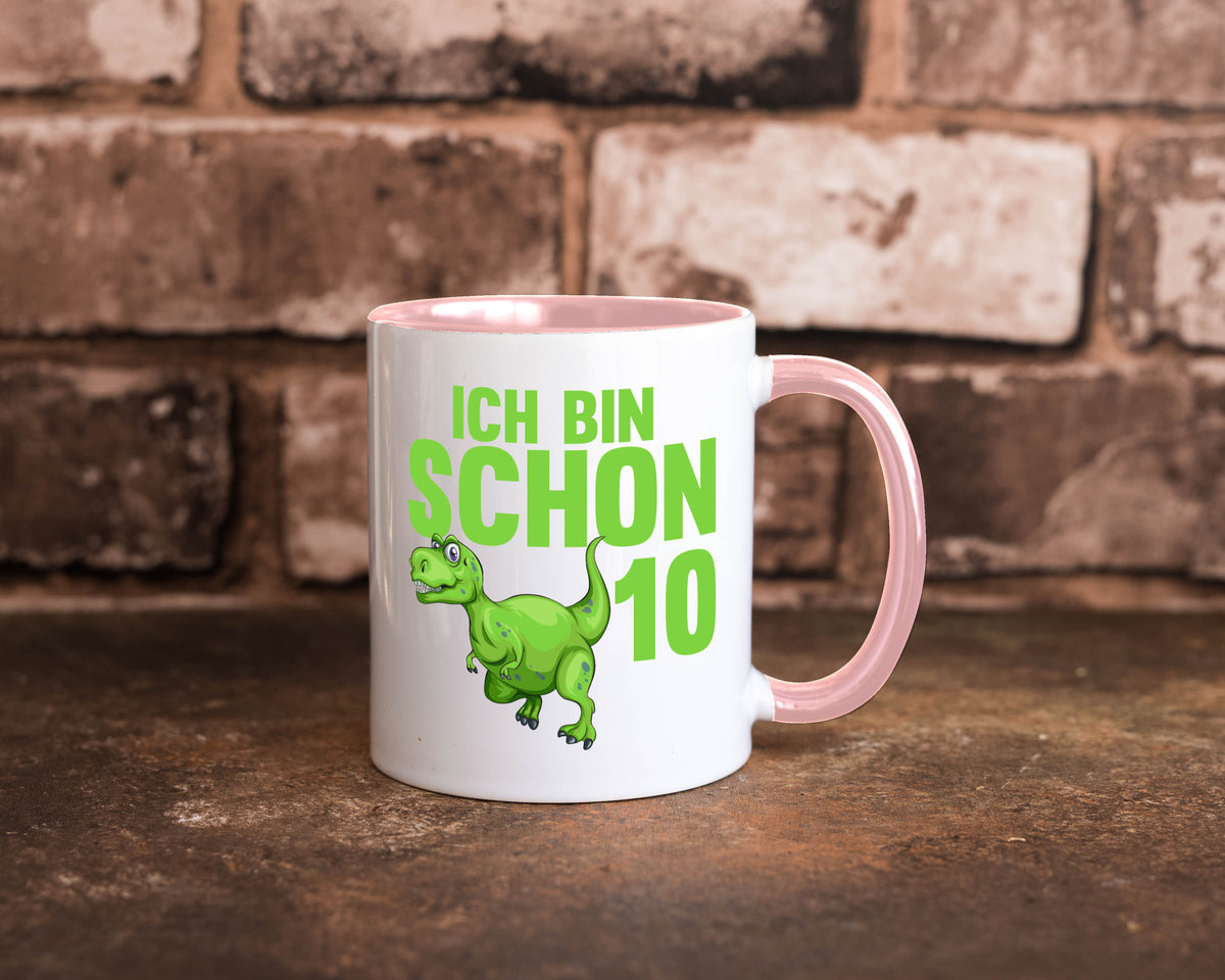 10. Geburtstag | 10 Jahre Dino Dinosaurier Geschenk Geschenkidee lustiger Tasse