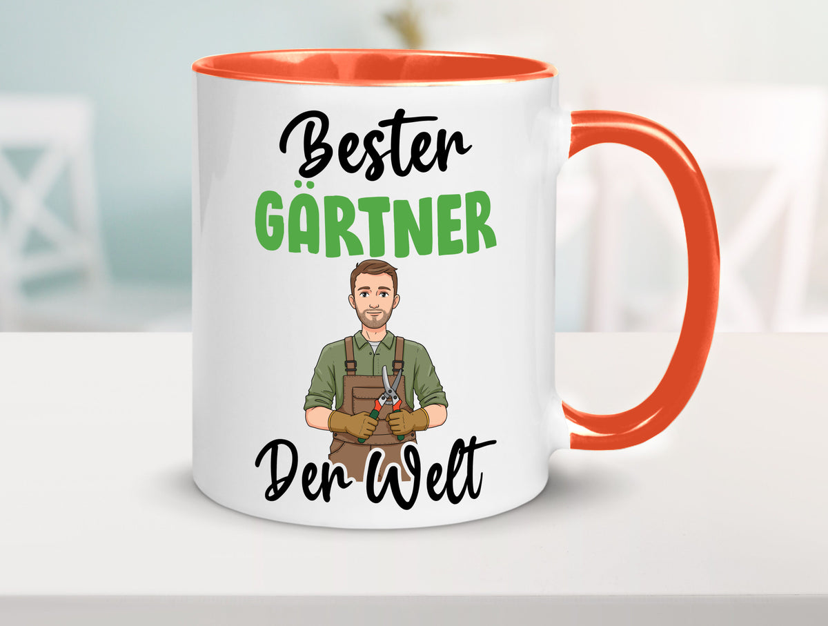 Bester Gärtner | Gartenbau v2 Geschenk Humor Geschenkidee lustiger Spruch Tasse