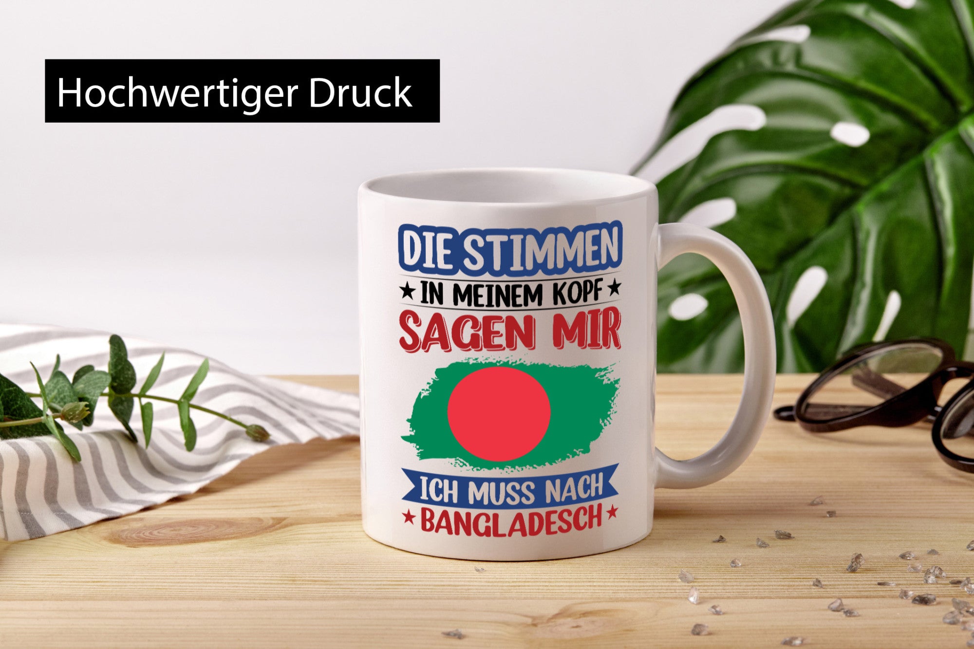 Bangladesch | Urlaub Stimmen in meinem Kopf Traumland Humor Geschenkidee Tasse