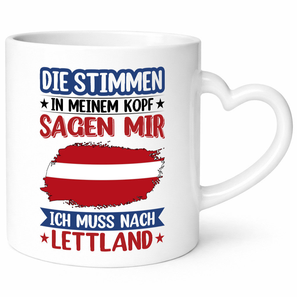 Lettland | Urlaub Stimmen in meinem Kopf Traumland lustig Humor Geschenkidee