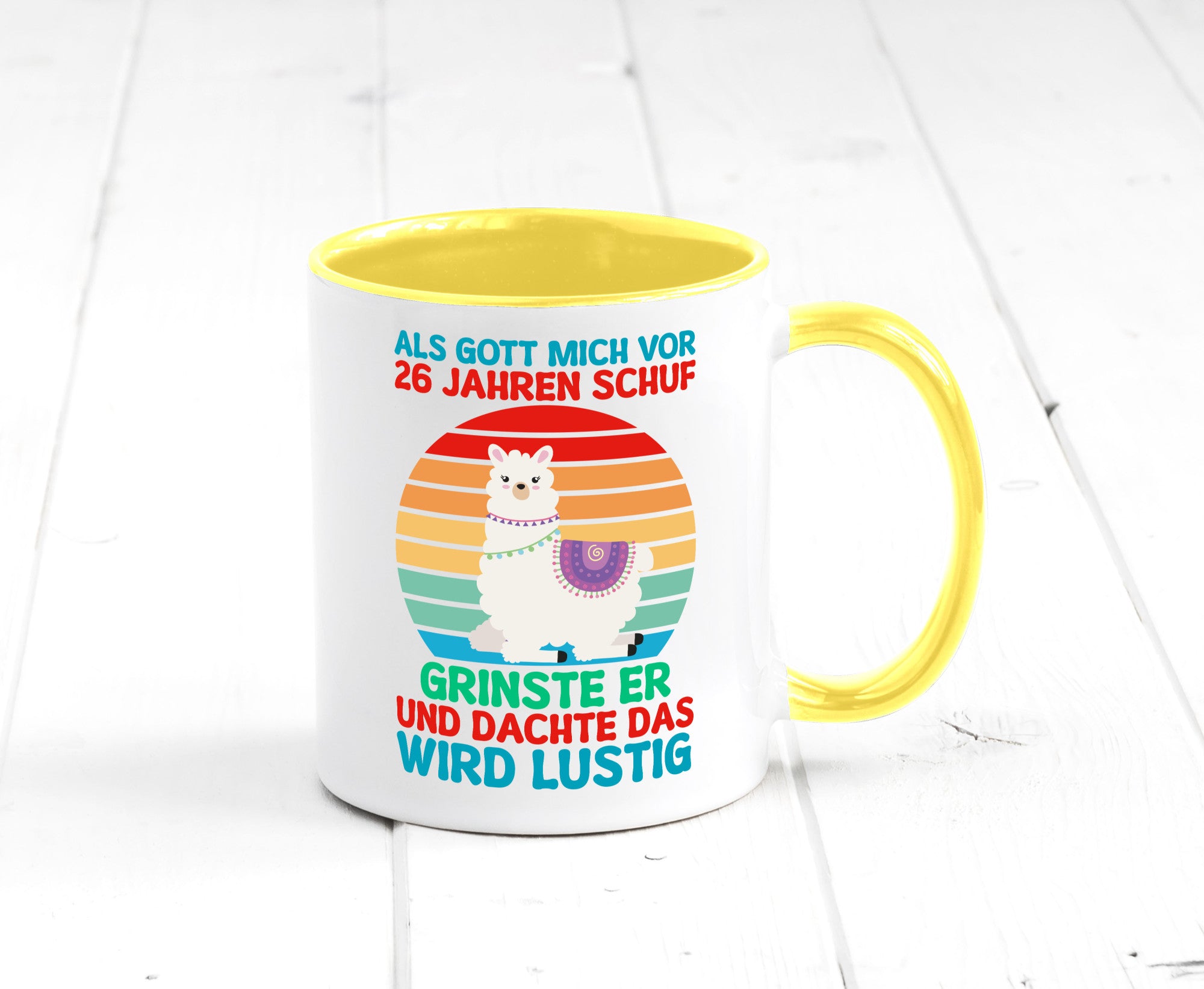 26. Geburtstag | 26 Jahre Gut Schuf mich Lama v2 lustiger Spruch Geschenk