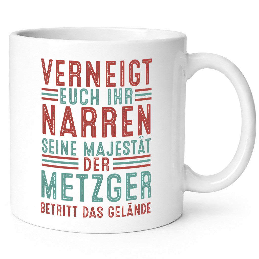 Verneigt euch: Metzger | Fleischer Metzgerei Geschenkidee Humor Tasse