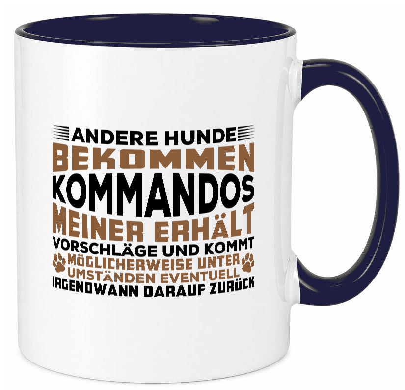 Hunde Training | Hundebesitzer Tasse Hundekommando vl4 Geschenk Tierliebhaber