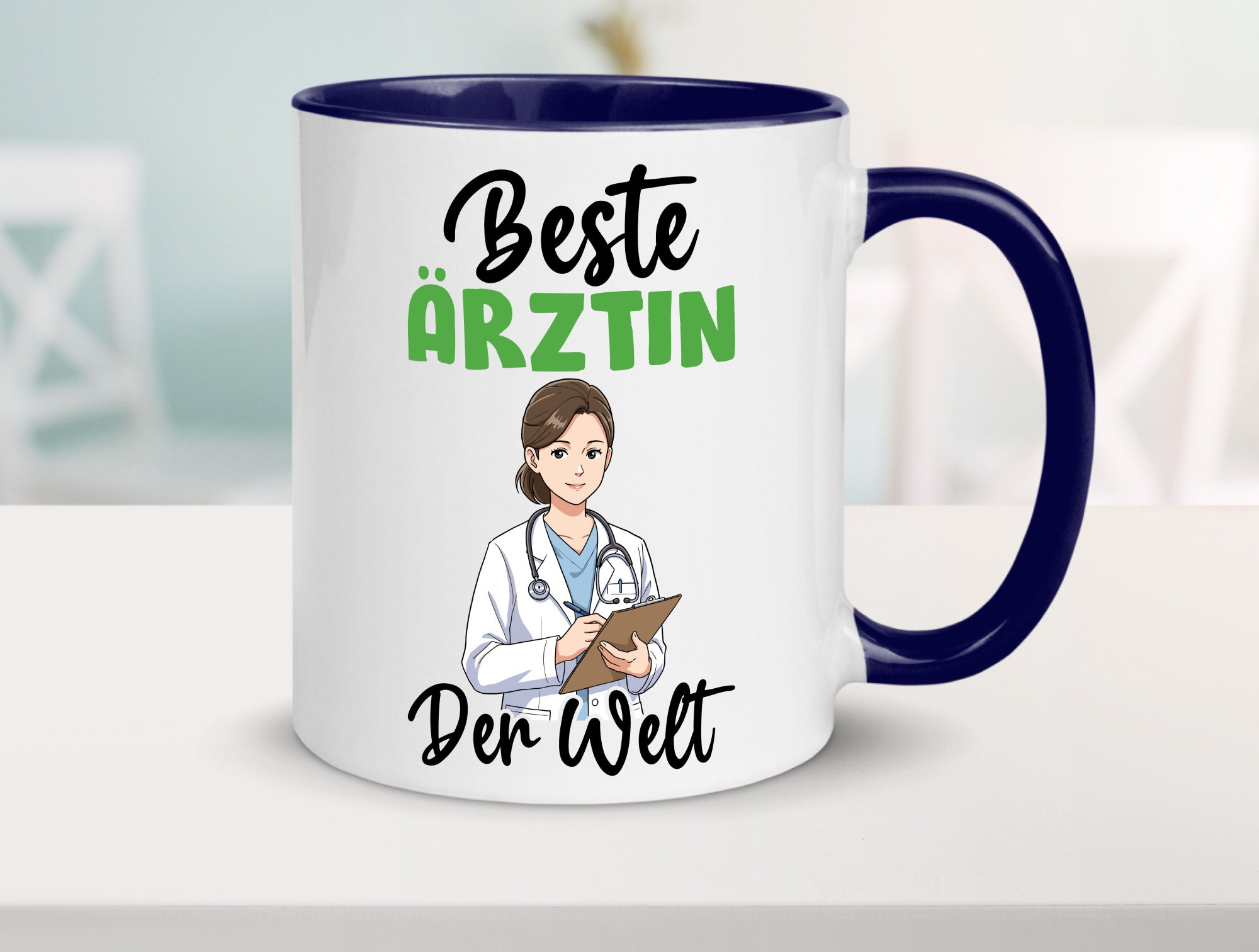 Beste Ärztin | Medizin Doktorin Fachärztin v2 Humor Geschenkidee Tasse