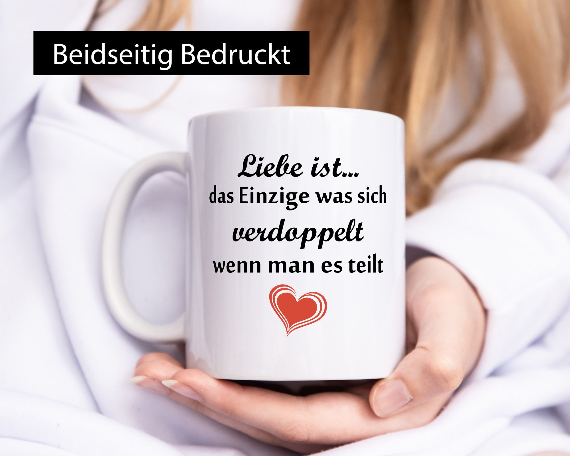 Liebe ist das einzigste was sich Verdoppelt | Paar lustiger Spruch Geschenk