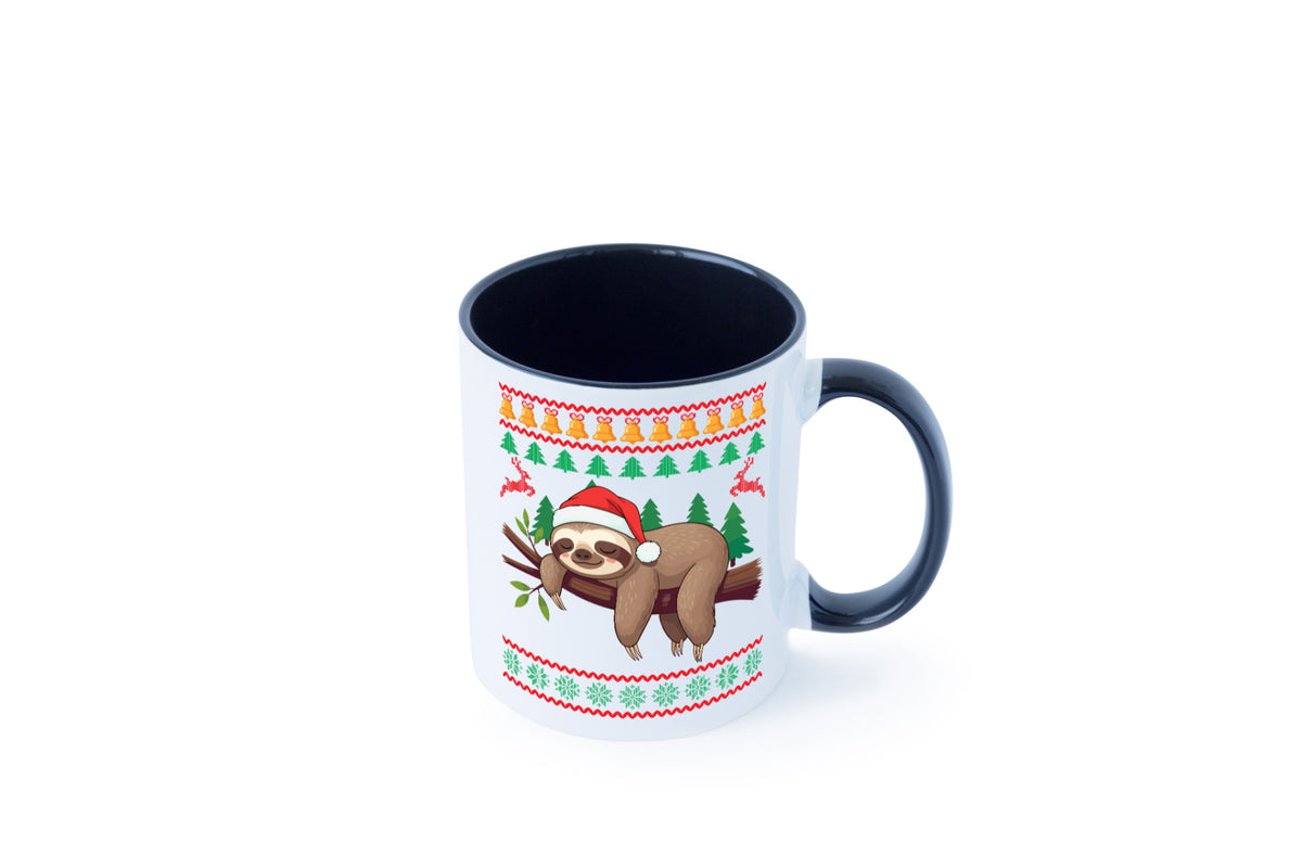 Ugly Christmas | Faultier Weihnachtsfaultier v2 lustig Tierliebhaber Humor Tasse