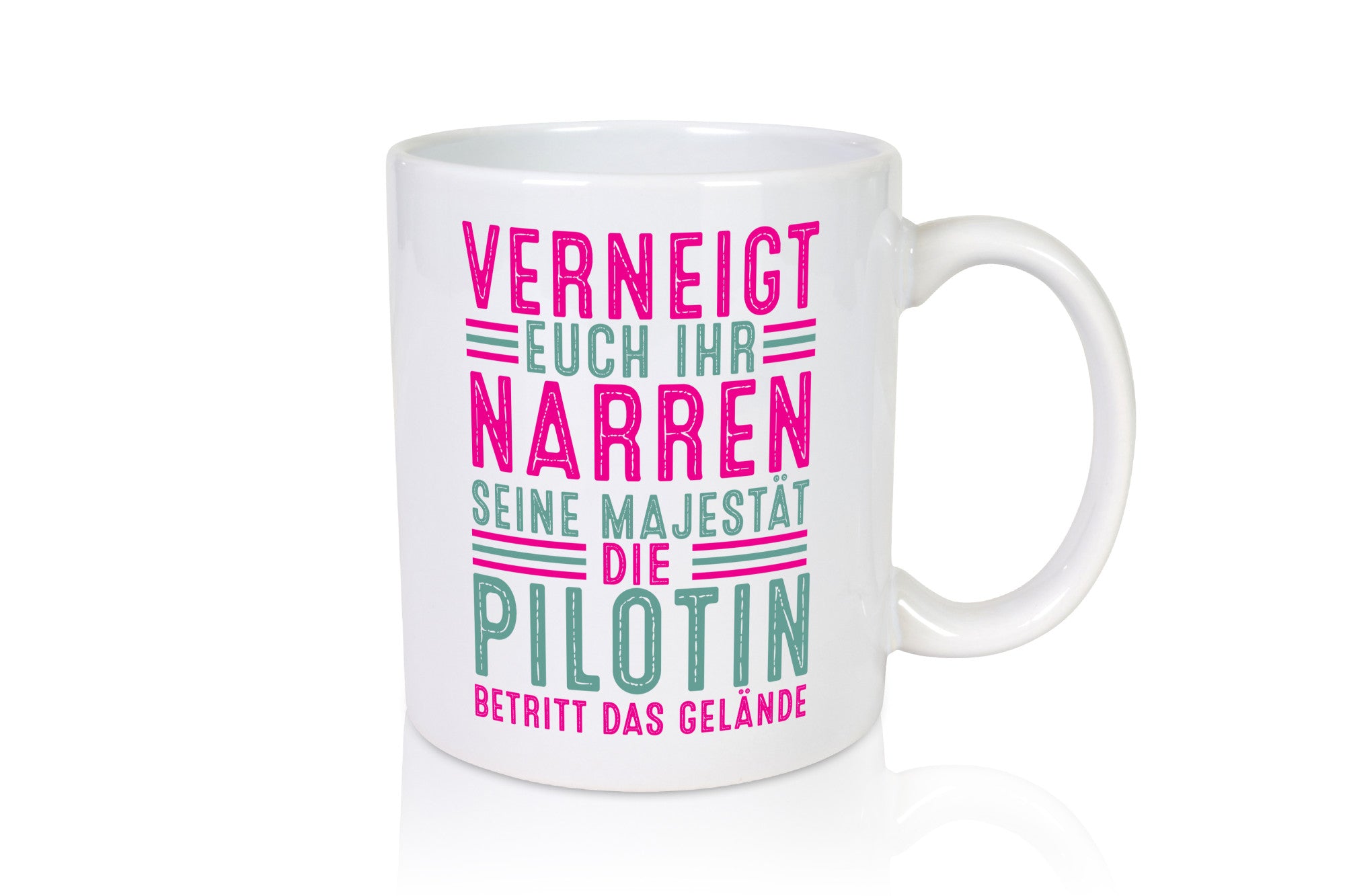 Verneigt euch: Pilotin | Definition Piloten Humor Geschenkidee Tasse